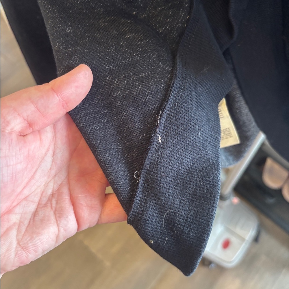 Pilcro Black Off-the-Shoulder Cross-Back Sweater - Picture 7 of 7